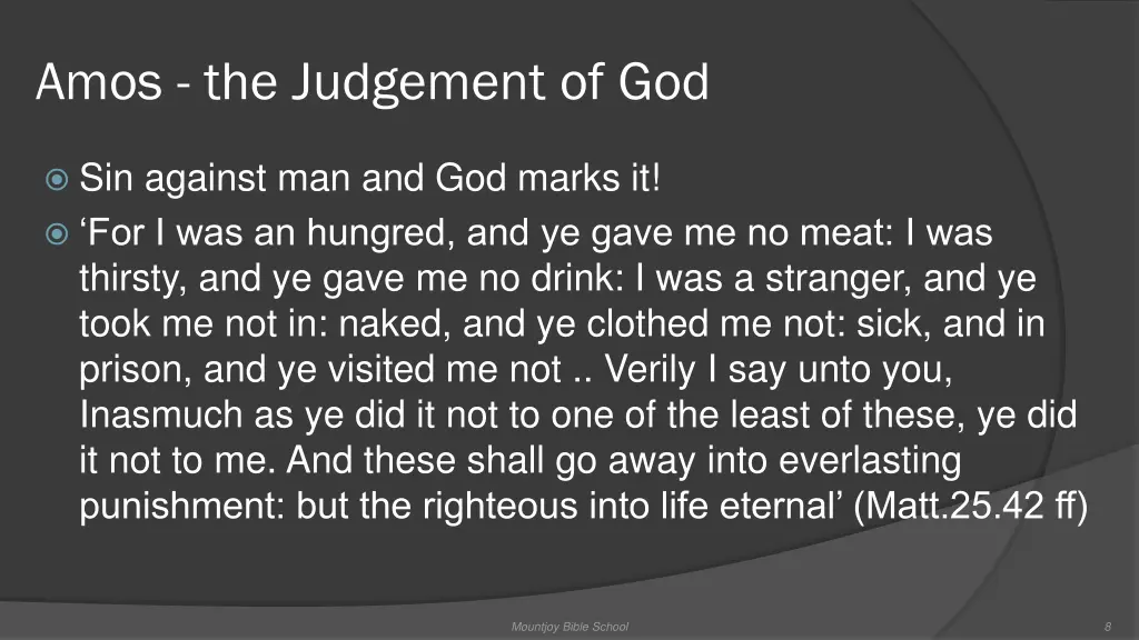 amos the judgement of god 2