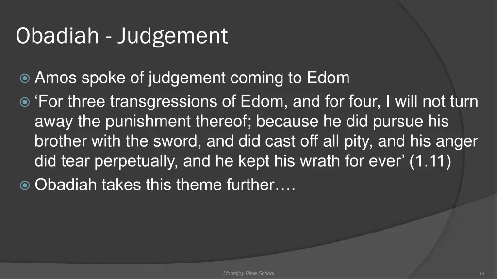 obadiah judgement