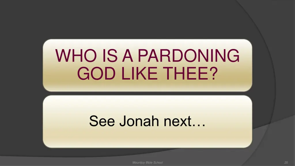 who is a pardoning god like thee