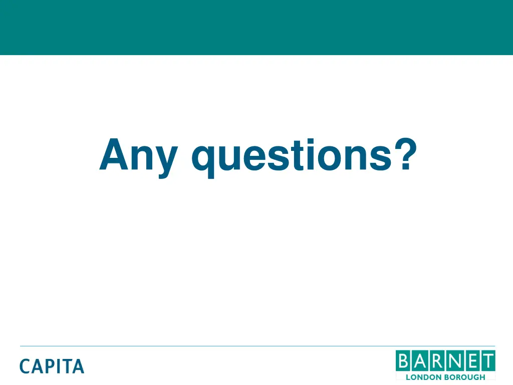any questions