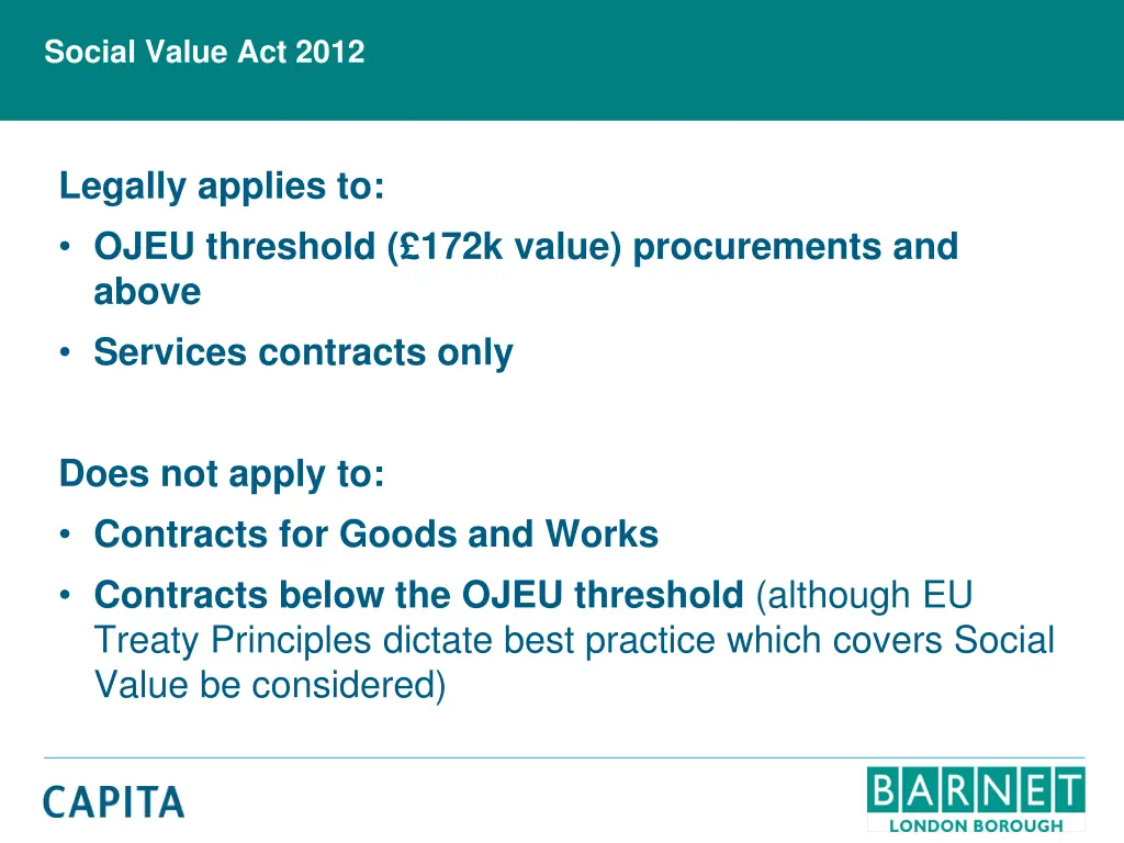 social value act 2012