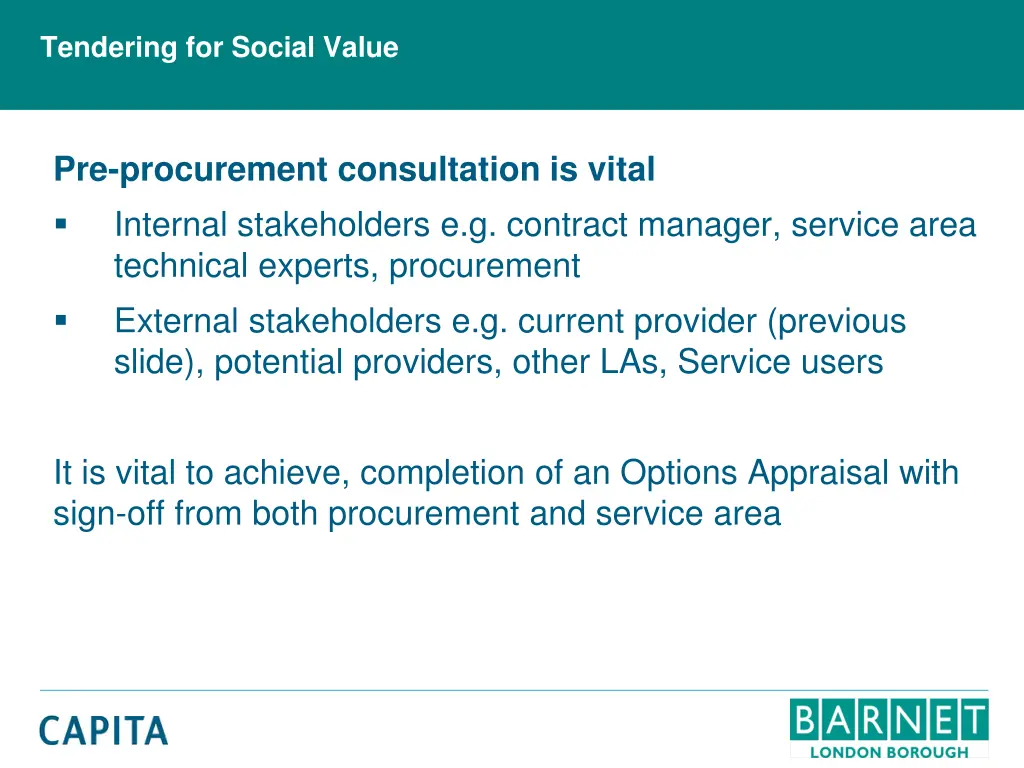 tendering for social value