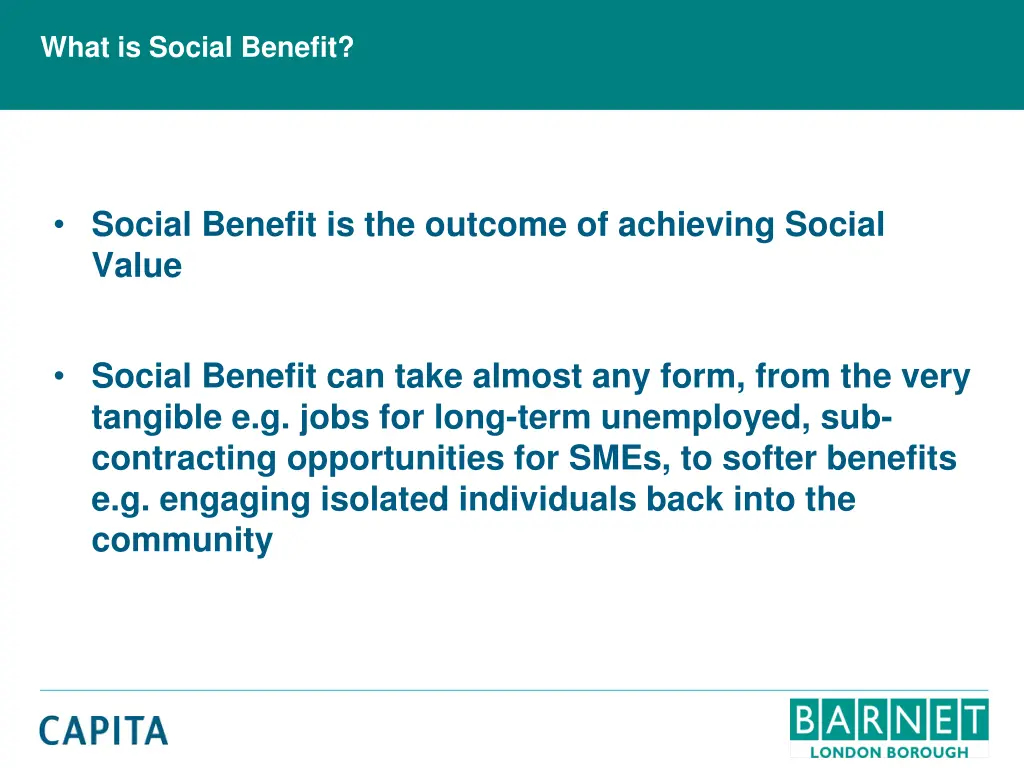 what is social benefit