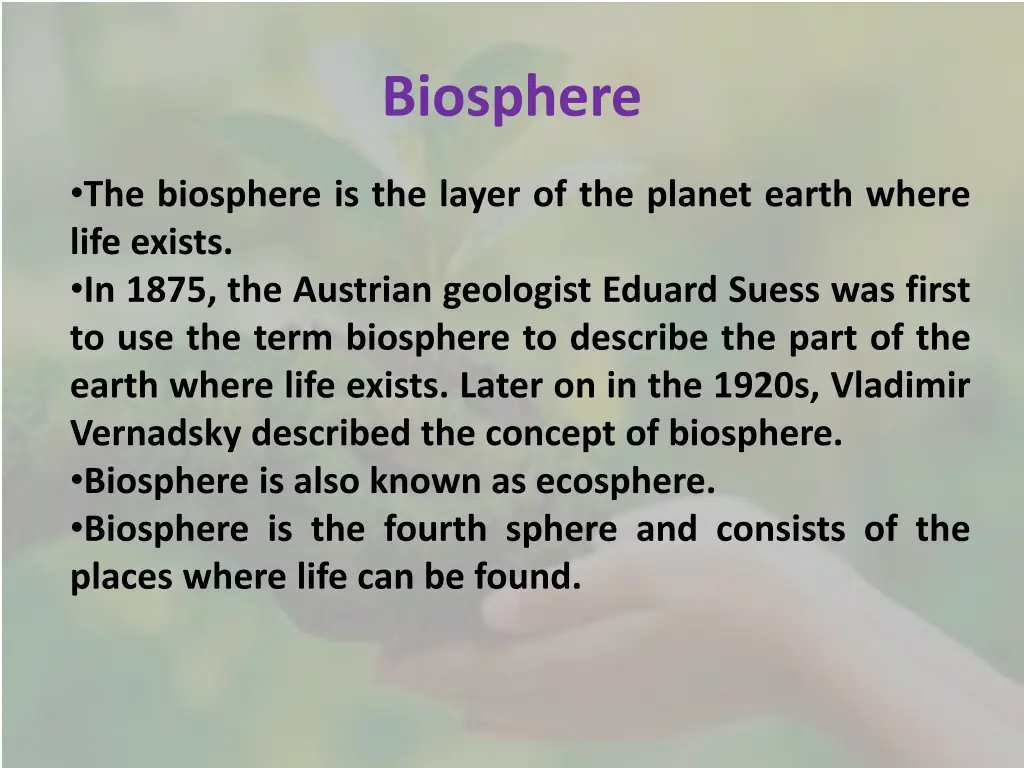 biosphere