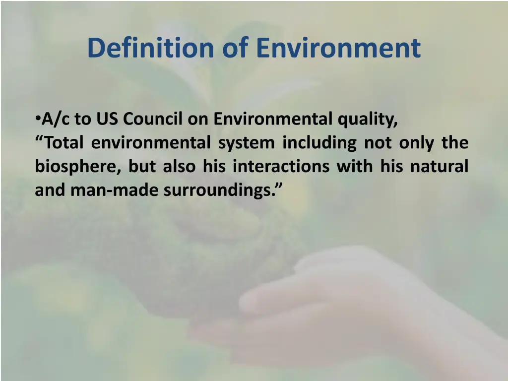 definition of environment 2