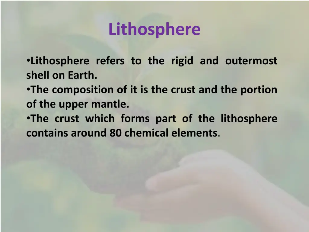 lithosphere