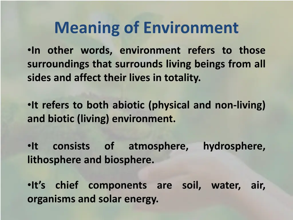 meaning of environment 1