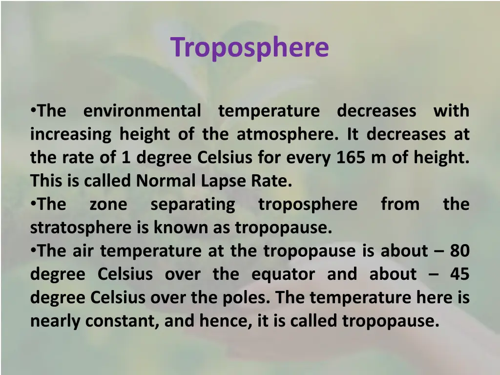 troposphere 1