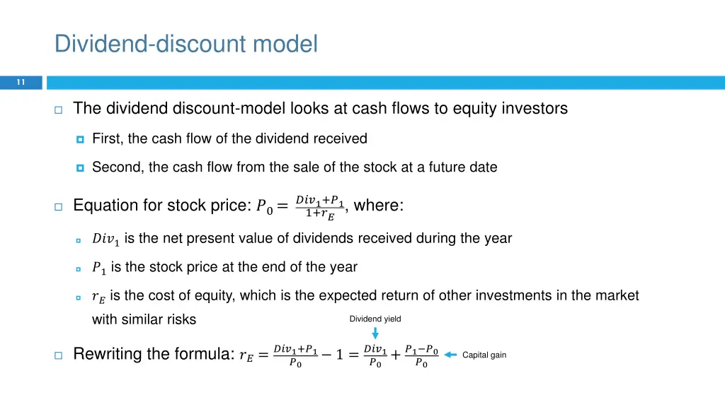 dividend discount model