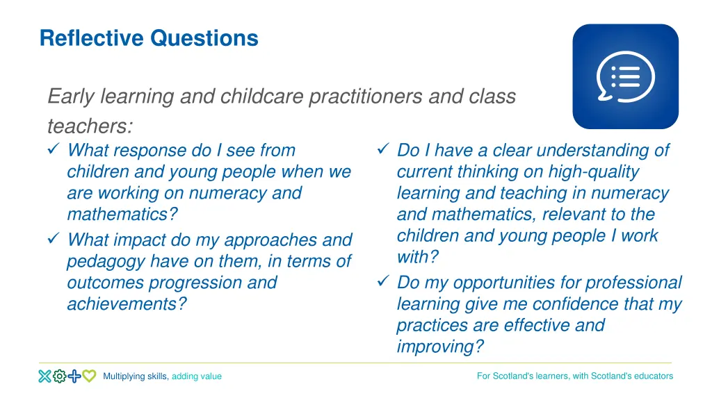 reflective questions 1