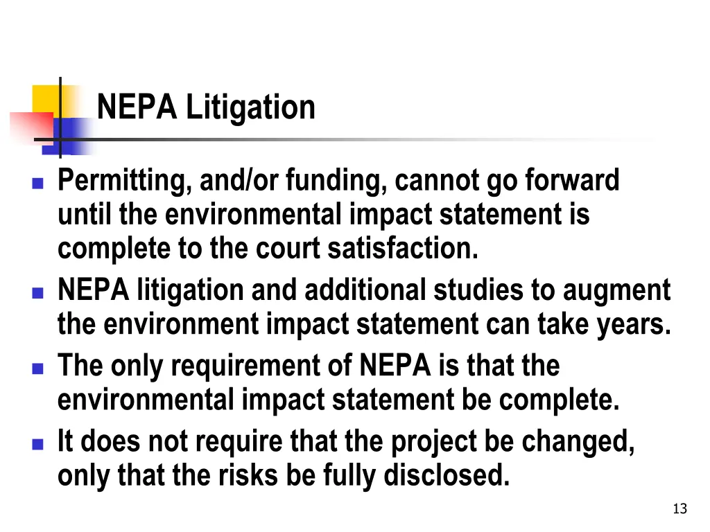 nepa litigation