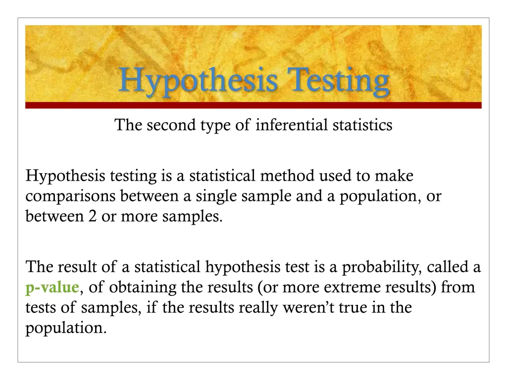 hypothesis testing 1