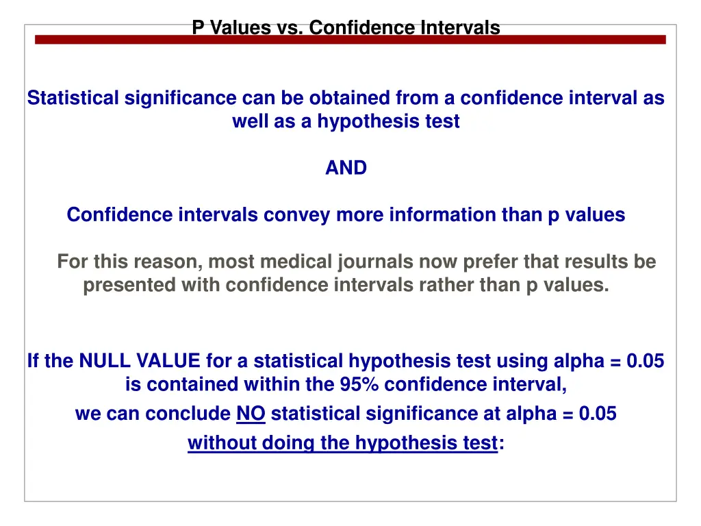 p values vs confidence intervals 1