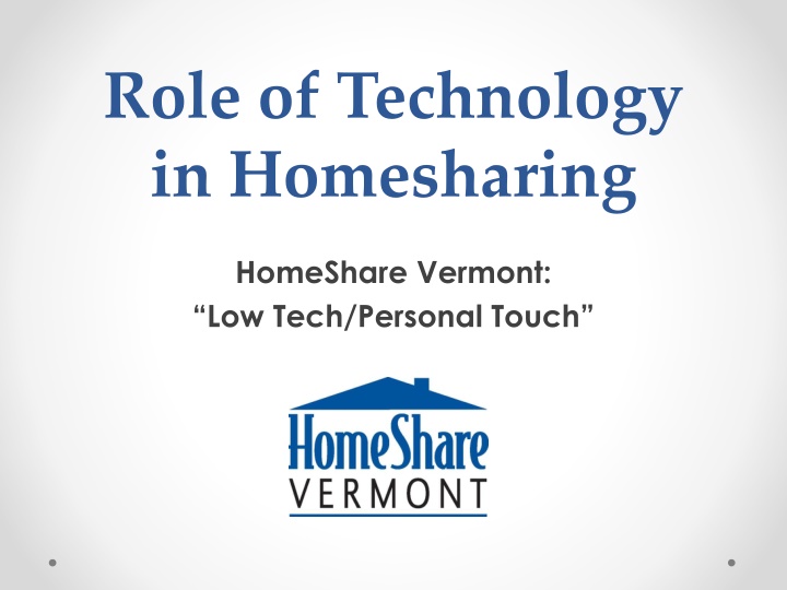 role of technology in homesharing