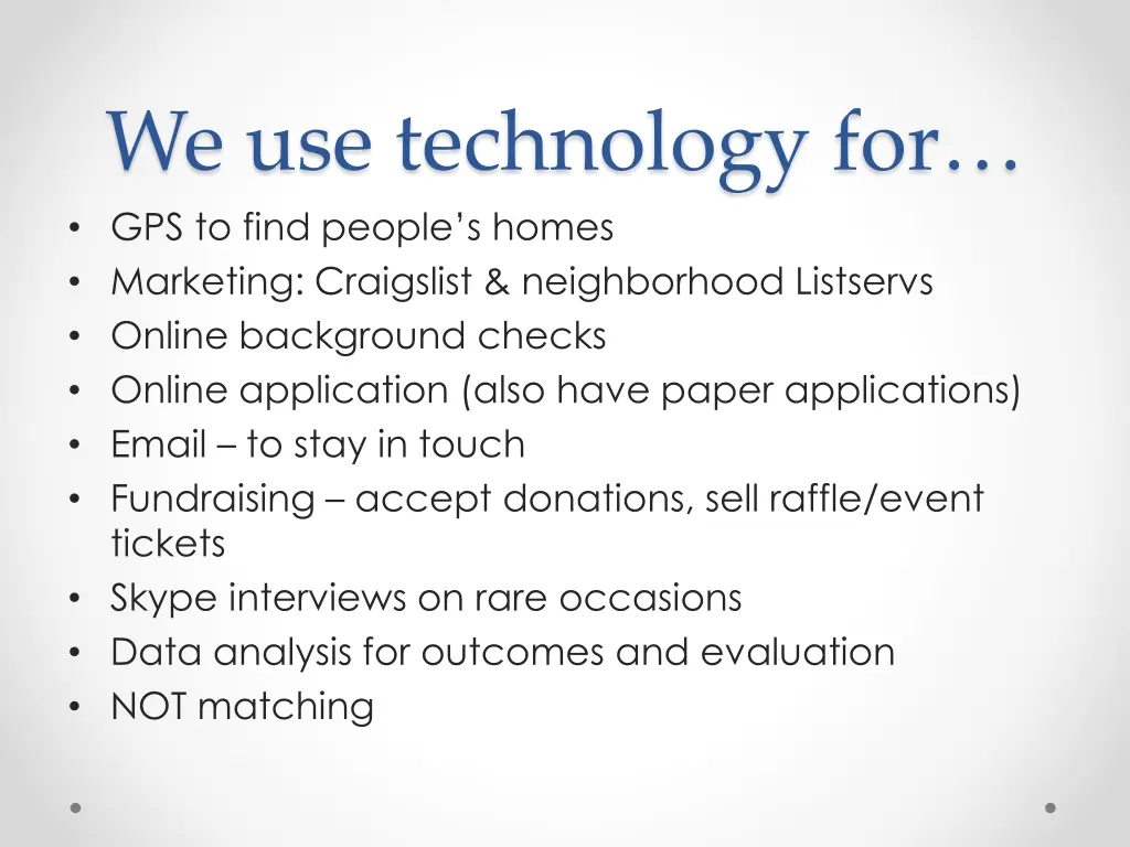 we use technology for gps to find people s homes
