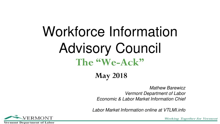 workforce information advisory council
