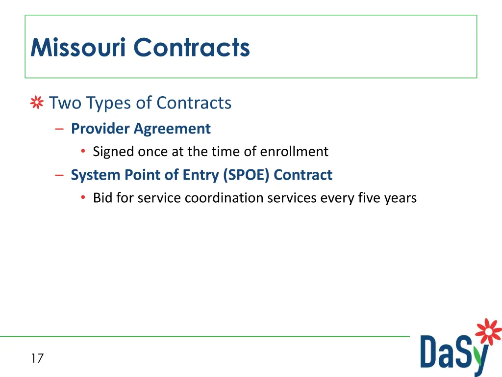 missouri contracts