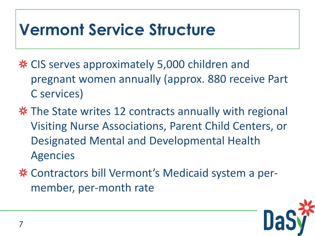 vermont service structure 1