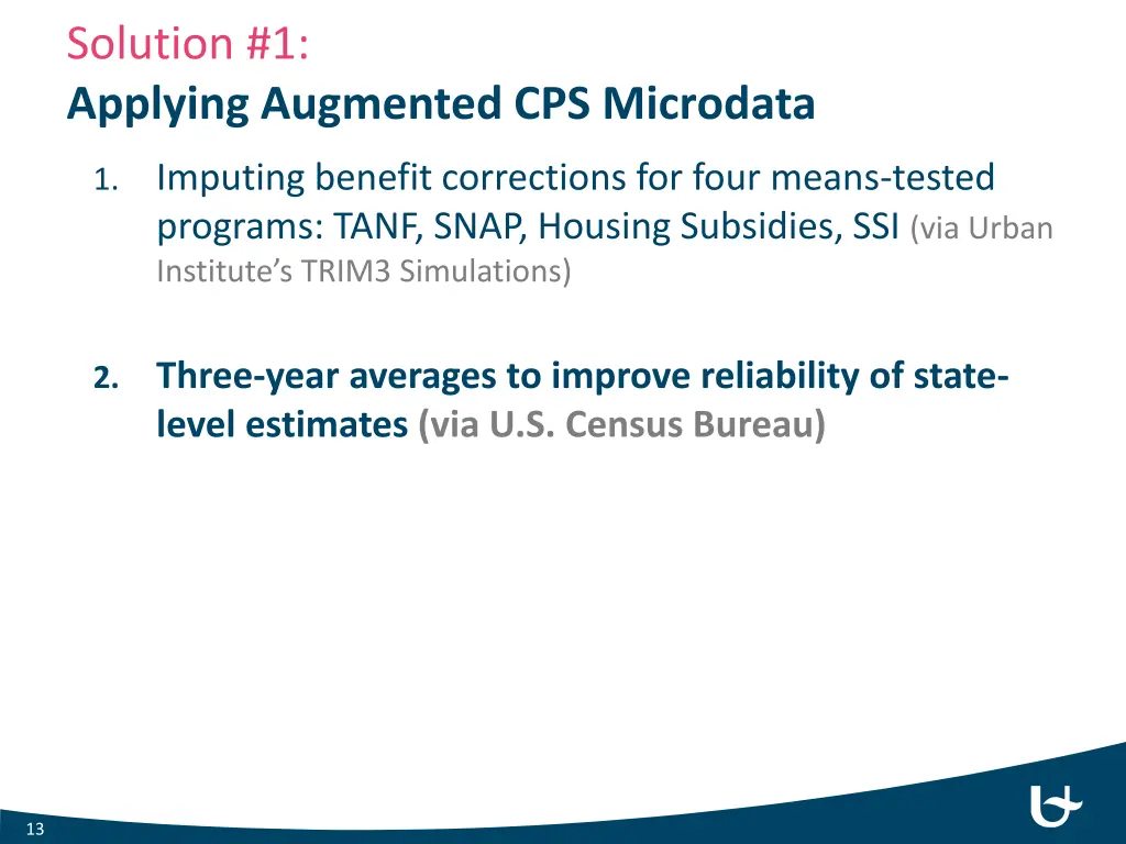 solution 1 applying augmented cps microdata 2