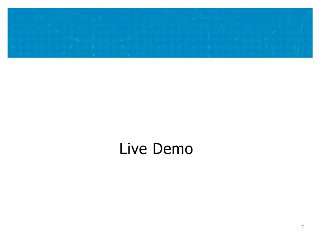 live demo