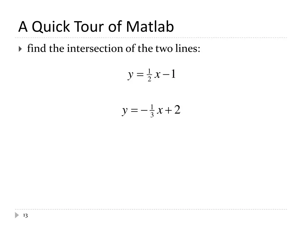 a quick tour of matlab 1