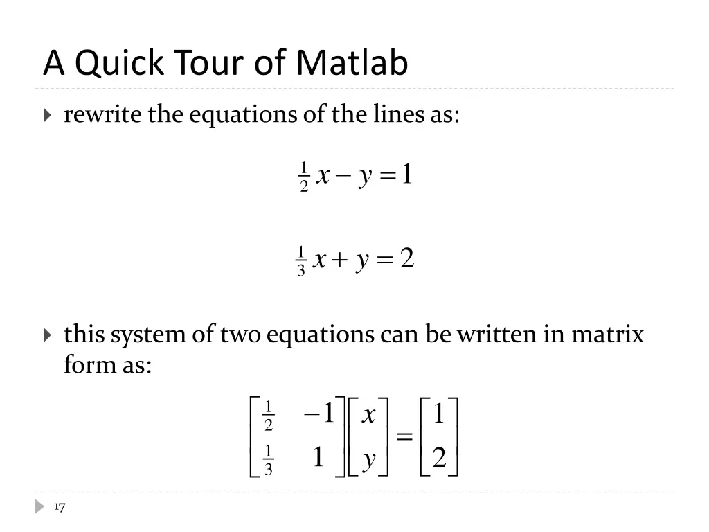 a quick tour of matlab 3