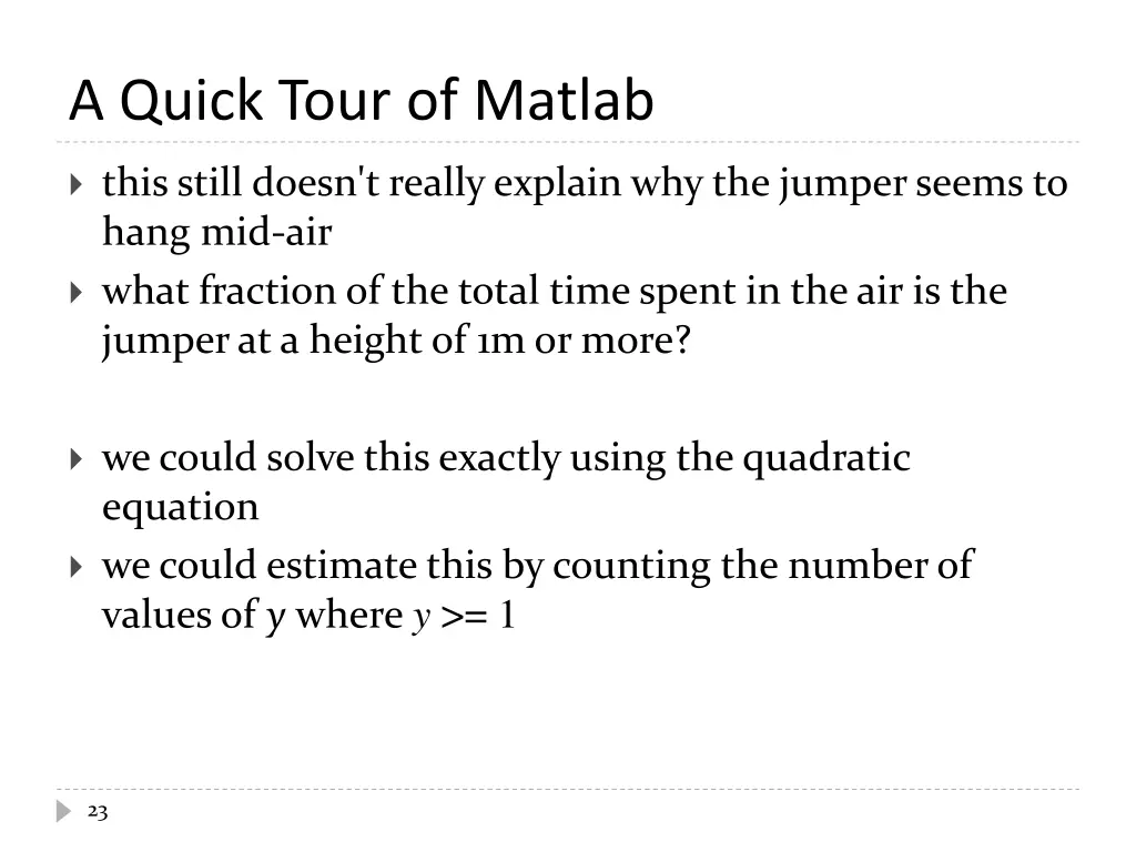 a quick tour of matlab 6