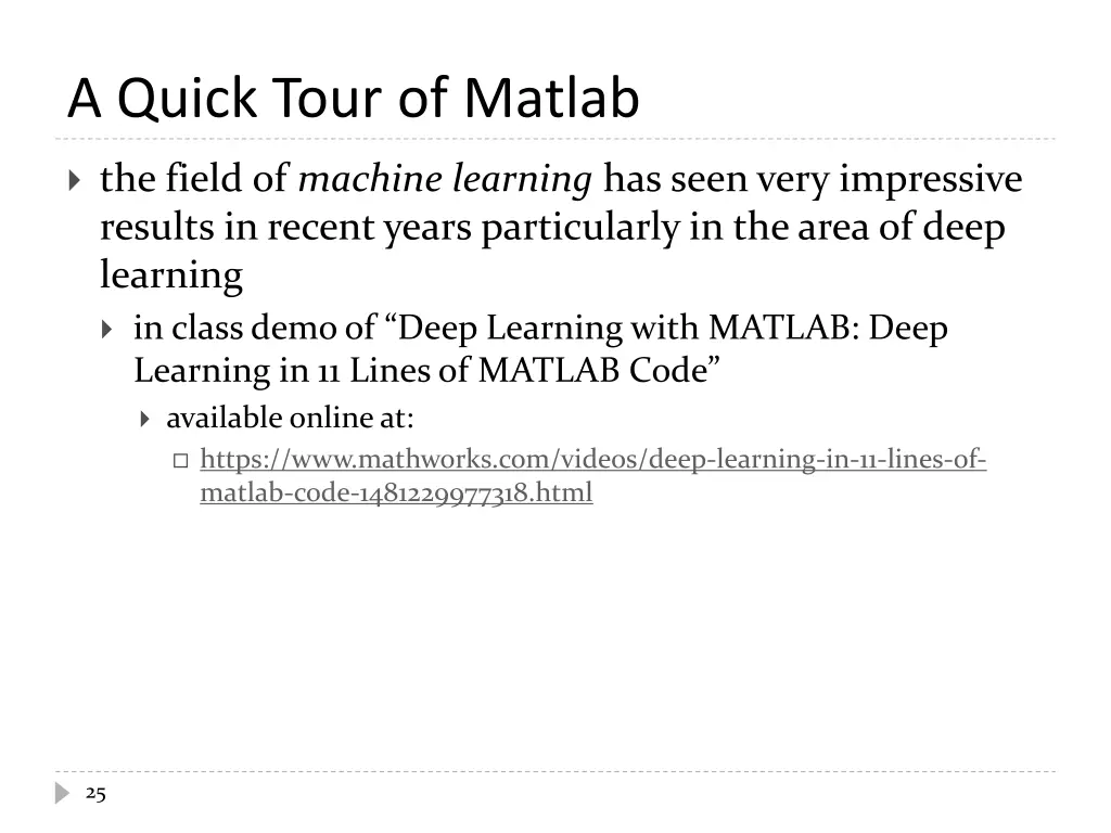 a quick tour of matlab 7