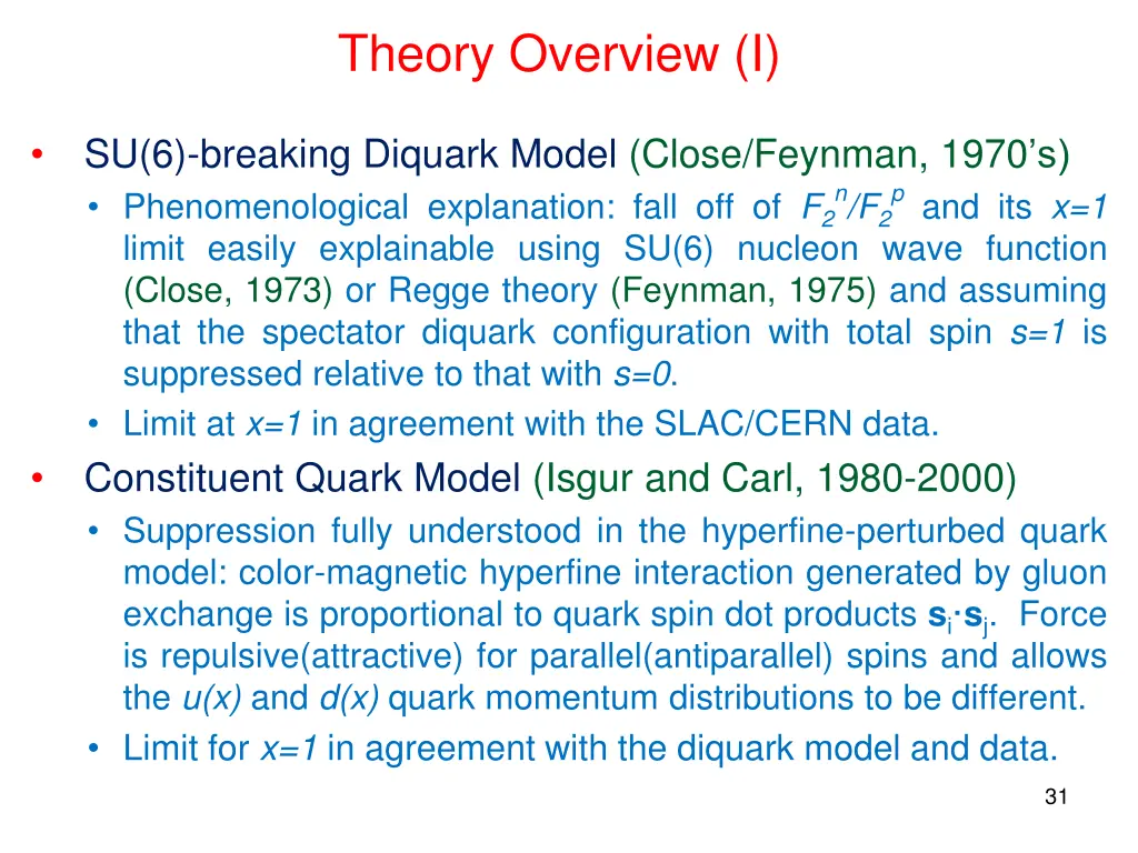 theory overview i