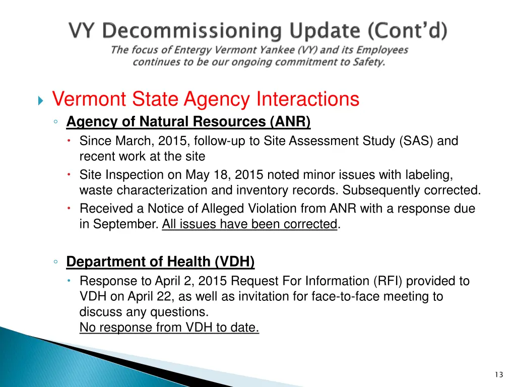 vermont state agency interactions agency