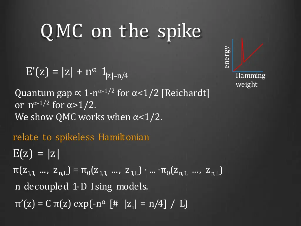 qmc on the spike