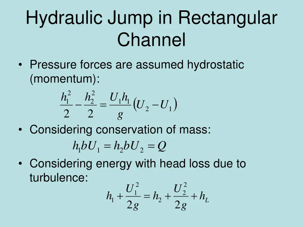 hydraulic jump in rectangular channel 2