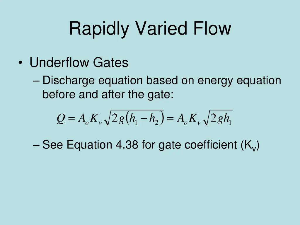 rapidly varied flow 7