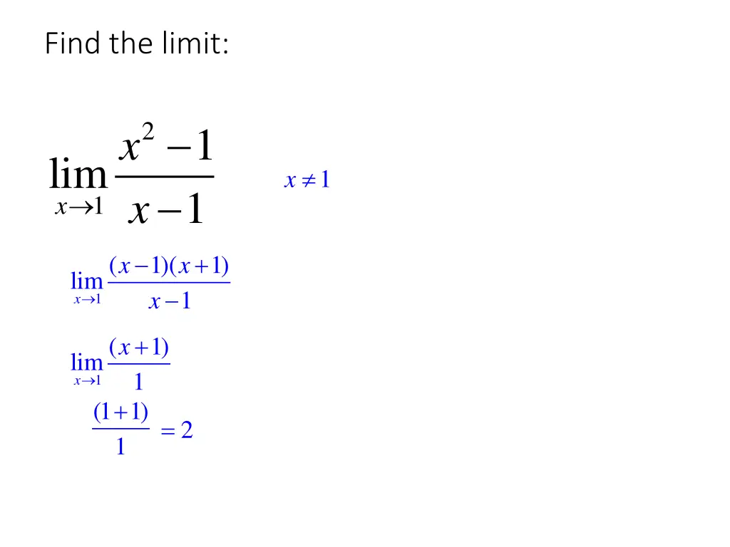 find the limit