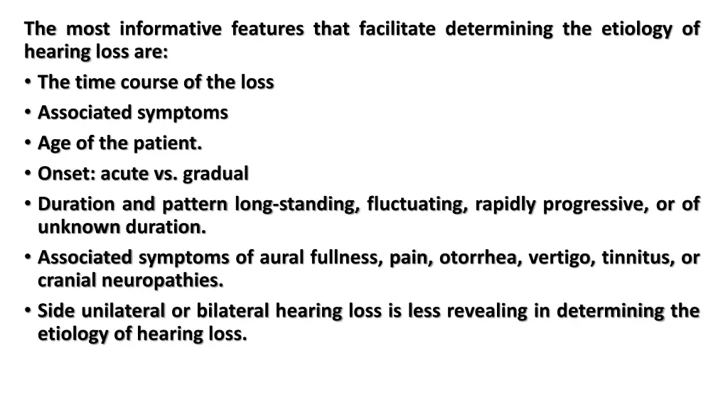 the most informative features that facilitate