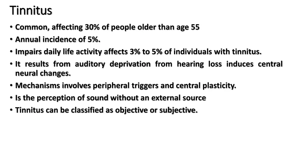 tinnitus tinnitus common affecting 30 of people
