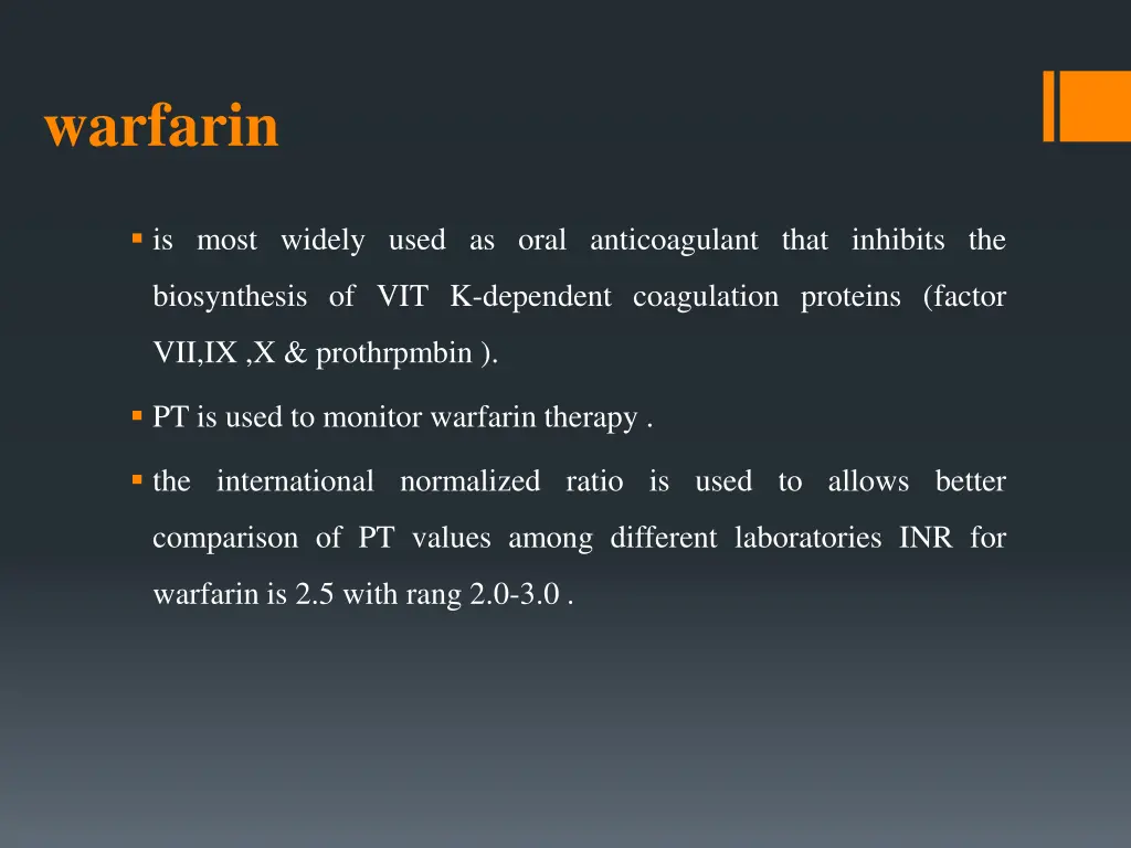 warfarin