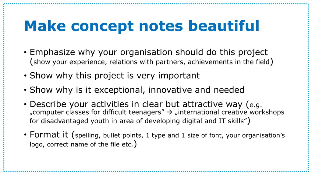 make concept notes beautiful