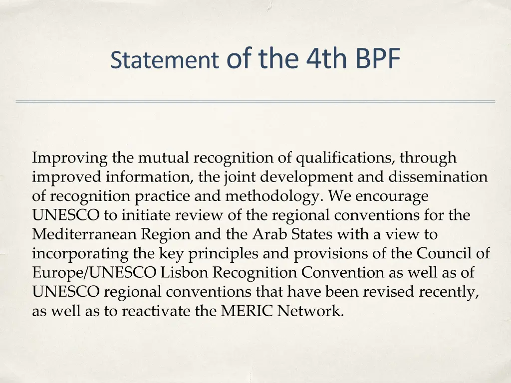 statement of the 4th bpf