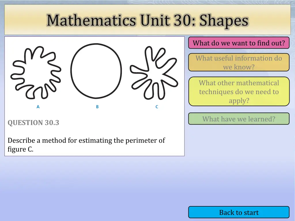 mathematics unit 30 shapes 11