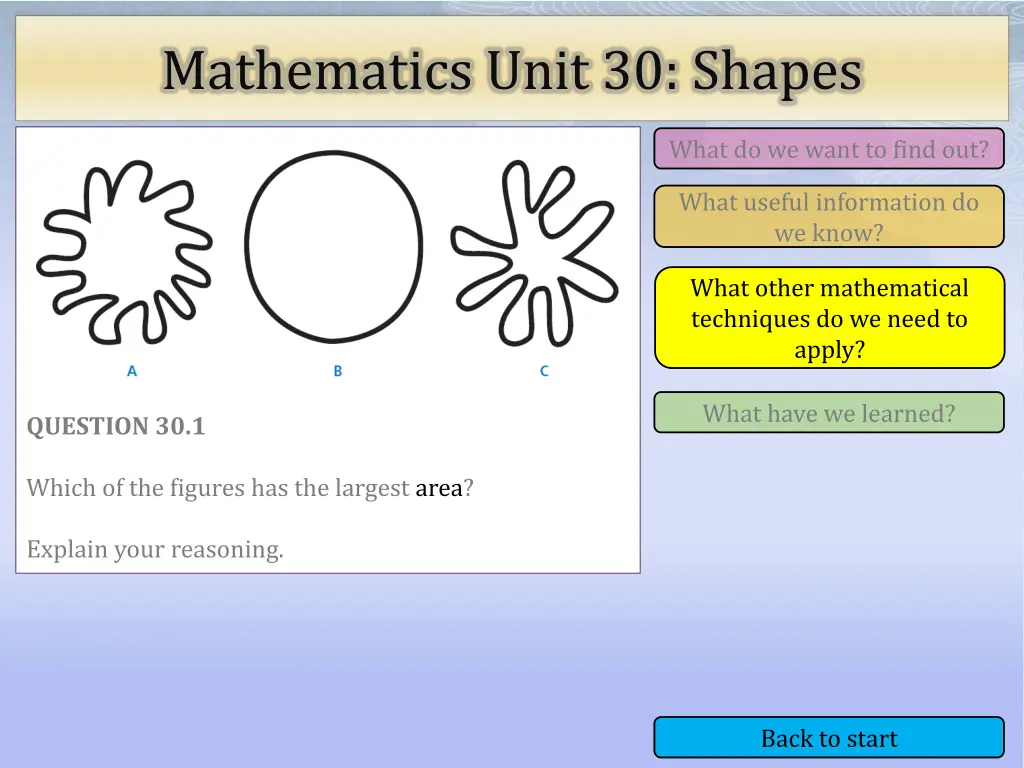 mathematics unit 30 shapes 3