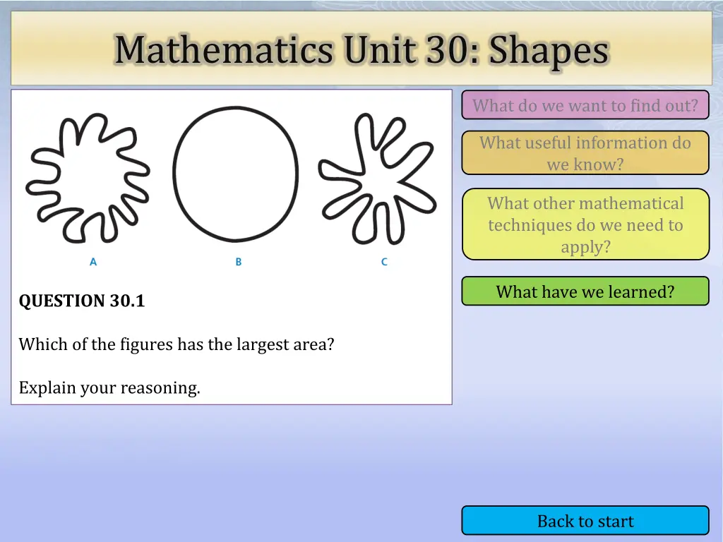 mathematics unit 30 shapes 4