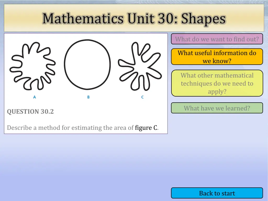 mathematics unit 30 shapes 7