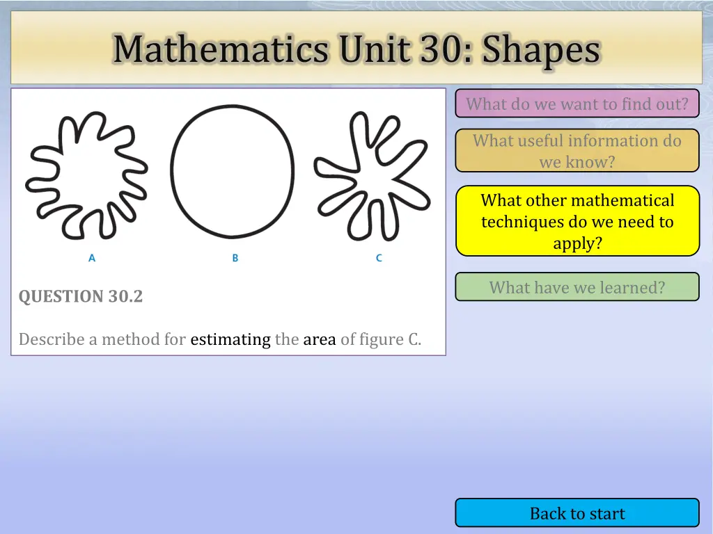 mathematics unit 30 shapes 8