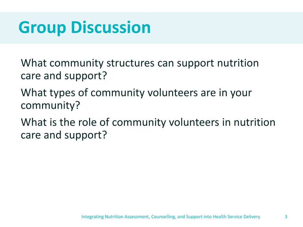 group discussion