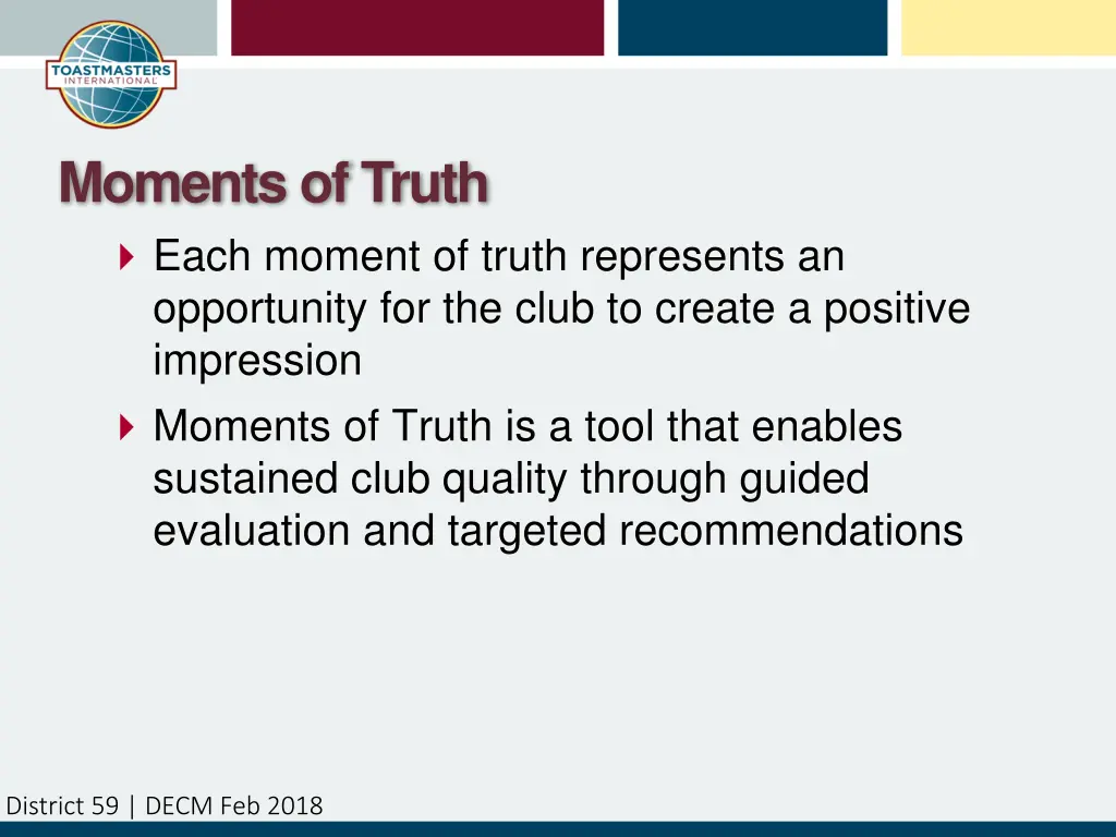 moments of truth