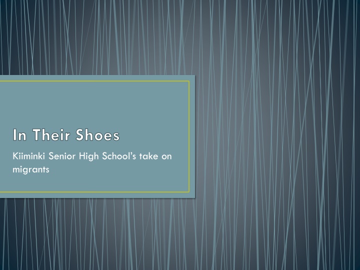 in their shoes kiiminki senior high school s take