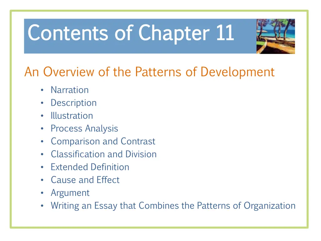 contents of chapter 11 contents of chapter 11