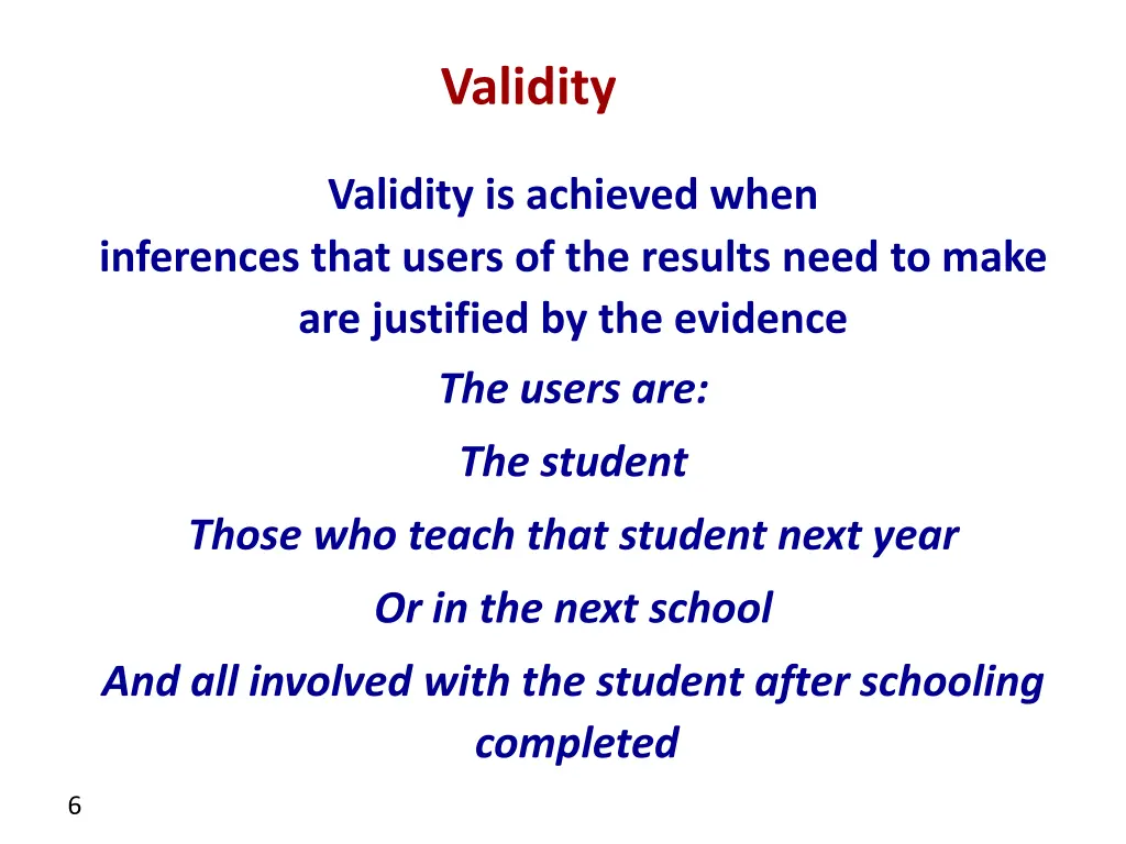 validity