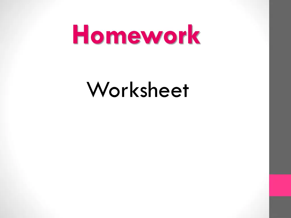 homework